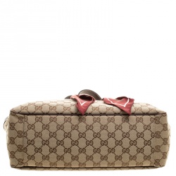 Pre Owned حقيبة توت غوتشي وشاح كانفاس بوسيتانو GG