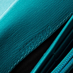 Gucci Turquoise Leather Horsebit Continental Wallet