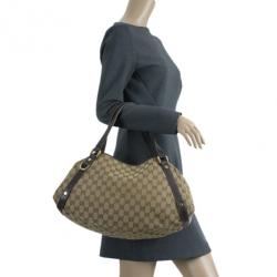Pre Owned Gucci Monogram Abbey D-Ring Hobo