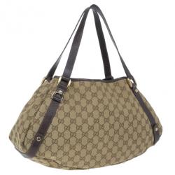 Pre Owned Gucci Monogram Abbey D-Ring Hobo