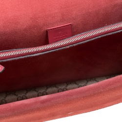 مملوكة مسبقًا Gucci Beige/Red GG Supreme Canvas and Suede Dionysus Shoulder Bag