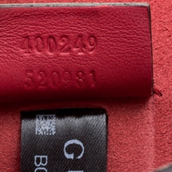 مملوكة مسبقًا Gucci Beige/Red GG Supreme Canvas and Suede Dionysus Shoulder Bag