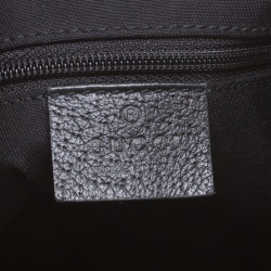 Pre Owned حقيبة كتف غوتشي جلد وكانفاس GG سوداء