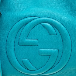 مملوكة مسبقًا حقيبة يد غوتشي متوسطة جلد وردي لامع متوسطة