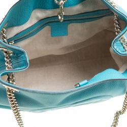 مملوكة مسبقًا حقيبة يد غوتشي متوسطة جلد وردي لامع متوسطة