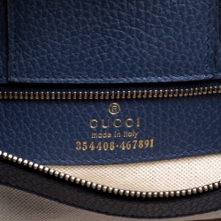 Pre Owned Gucci Pink Leather Small Swing Tote