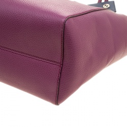 Pre Owned Gucci Pink Leather Small Swing Tote