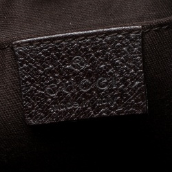 Pre Owned حقيبة كتف غوتشي أبي صغيرة كانفاس GG بنية/ بيج