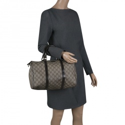 مملوكة مسبقًا حقيبة غوتشي جوي بوسطن مت وسطة جلد غوتشيسيما سوداء