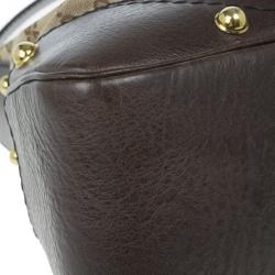 مملوكة مسبقًا Gucci Beige Monogram GG Jockey Hobo