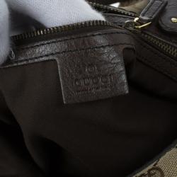 مملوكة مسبقًا Gucci Beige Monogram GG Jockey Hobo