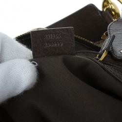 مملوكة مسبقًا Gucci Beige Monogram GG Jockey Hobo