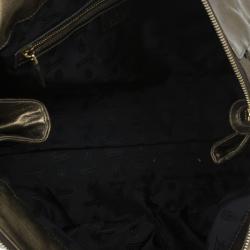 Pre Owned Gucci Gold Leather Large Hysteria Tote