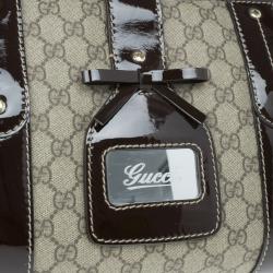 Pre Owned Gucci Monogram Guccissima Leather Large Boston Bag