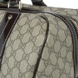 Pre Owned Gucci Monogram Guccissima Leather Large Boston Bag