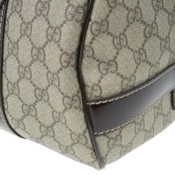 Pre Owned Gucci Monogram Guccissima Leather Large Boston Bag