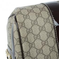 Pre Owned Gucci Monogram Guccissima Leather Large Boston Bag