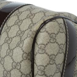 Pre Owned Gucci Monogram Guccissima Leather Large Boston Bag