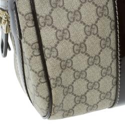 Pre Owned Gucci Monogram Guccissima Leather Large Boston Bag