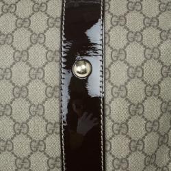 Pre Owned Gucci Monogram Guccissima Leather Large Boston Bag