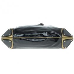 مملوكة مسبقًا Gucci Black Patent Leather Indy Hobo