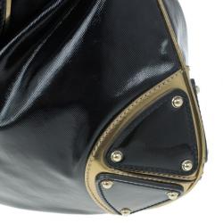 مملوكة مسبقًا Gucci Black Patent Leather Indy Hobo