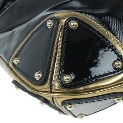 مملوكة مسبقًا Gucci Black Patent Leather Indy Hobo