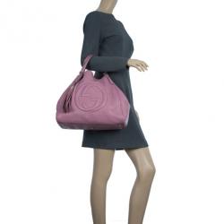 مملوكة مسبقًا Gucci Parma Pink Leather Soho Bag