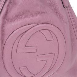 مملوكة مسبقًا Gucci Parma Pink Leather Soho Bag