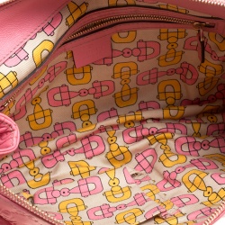 Pre Owned Gucci Pink Guccissima Leather Large Hysteria Clutch