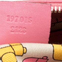 Pre Owned Gucci Pink Guccissima Leather Large Hysteria Clutch