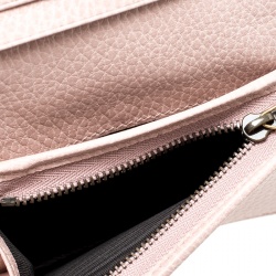 Gucci Blush Pink Leather Butterfly Emmbellished Card Case