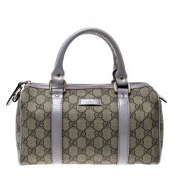 Gucci Boston Joy GG Supreme Beige Brown Canvas Bag – V & G Luxe Boutique