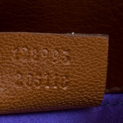 مملوكة مسبقًا Gucci Cognac Leather Limited Edition Tom Ford Snake Horsebit Web Chain Clutch