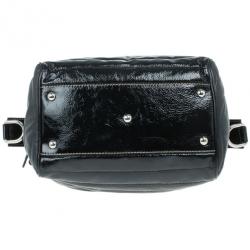 Pre Owned Gucci Black Snow Glam Small Boston Bag
