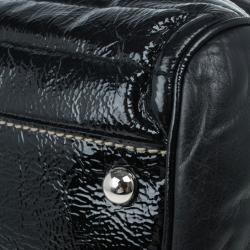 Pre Owned Gucci Black Snow Glam Small Boston Bag