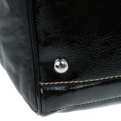 Pre Owned Gucci Black Snow Glam Small Boston Bag