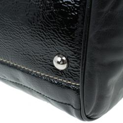 Pre Owned Gucci Black Snow Glam Small Boston Bag