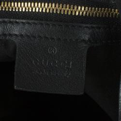 Pre Owned Gucci Black Guccissima Medium Hobo