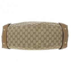 Pre Owned Gucci Monogram Large Pelham Tote