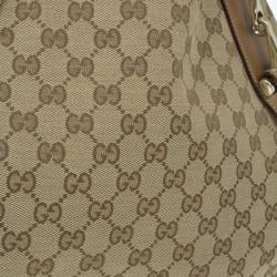 Pre Owned Gucci Monogram Large Pelham Tote