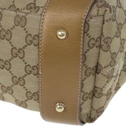 Pre Owned Gucci Monogram Large Pelham Tote