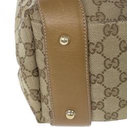 Pre Owned Gucci Monogram Large Pelham Tote