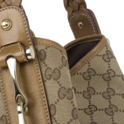 Pre Owned Gucci Monogram Large Pelham Tote