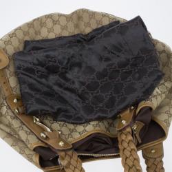 Pre Owned Gucci Monogram Large Pelham Tote