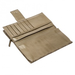 Gucci Light Brown Guccissima Leather D Ring Continental Wallet