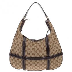 مملوكة مسبقًا Gucci Beige GG Canvas Royal Hobo