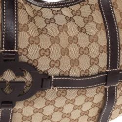 مملوكة مسبقًا Gucci Beige GG Canvas Royal Hobo