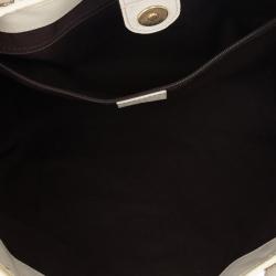 مملوكة مسبقًا Gucci Brown Monogram Guccioli Oliver Embroidery Medium Tote