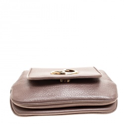 Pre Owned حقيبة كروس غوتشي 1973 بسلسلة جلد برتقالي صغيرة